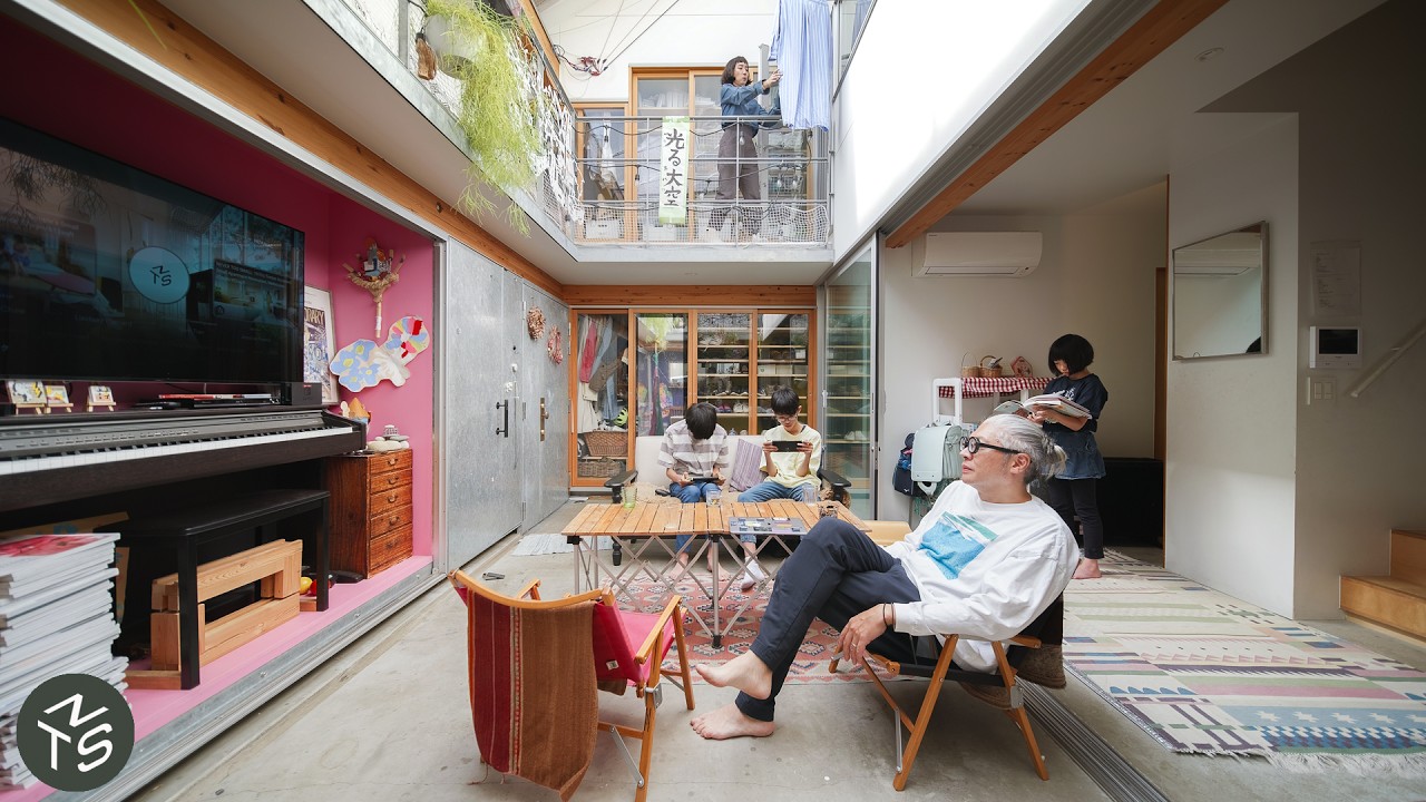 The Boat House on Land: Tokyo Artist Crafts a 613 sqft Open-Air Oasis for His Family